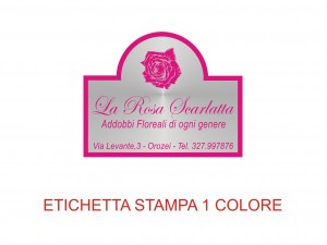 Etichette adesive per fioristi, fiorai e vivaisti (mm 33x28)  (cod.44G)